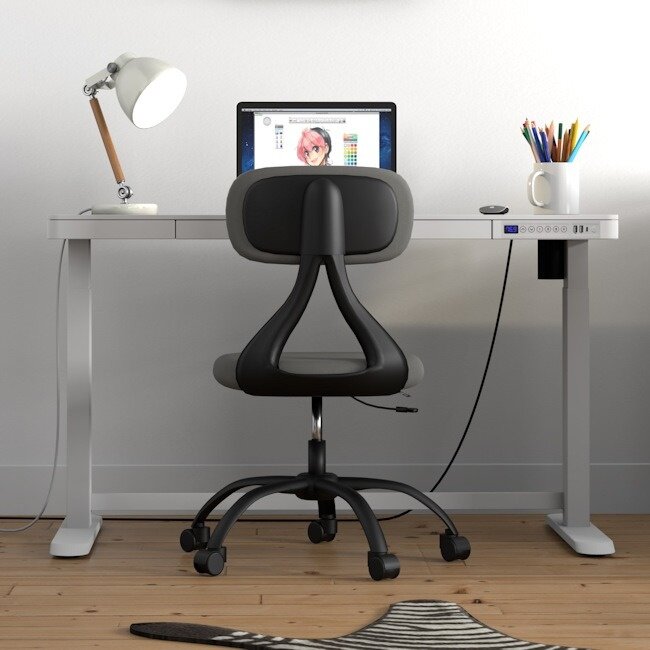 Lifetime RISE elektrisch verstelbaar bureau incl. lade - wit