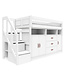 Lifetime hoogslaper 152cm breeze all in one wit