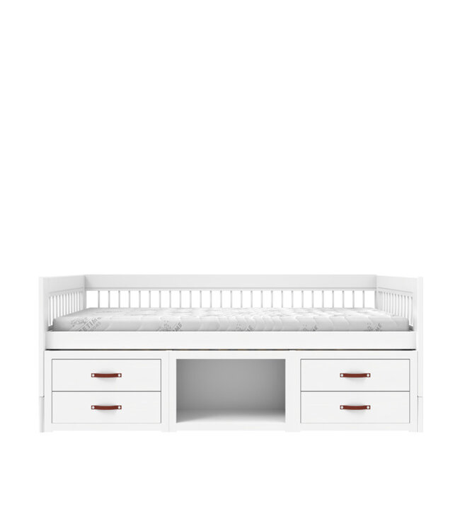 Lifetime kajuitbed breeze met boekenkast wit