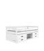 Lifetime kajuitbed breeze met boekenkast wit