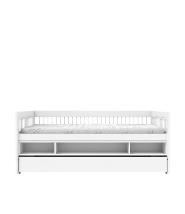 Lifetime kajuitbed breeze met opbergbox en bedlade wit