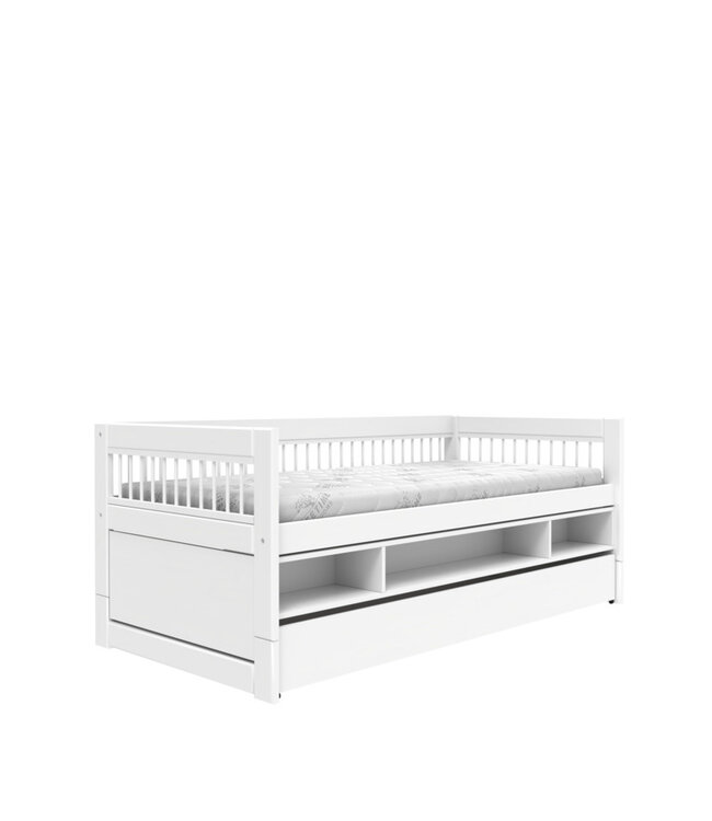 Lifetime kajuitbed breeze met opbergbox en bedlade wit