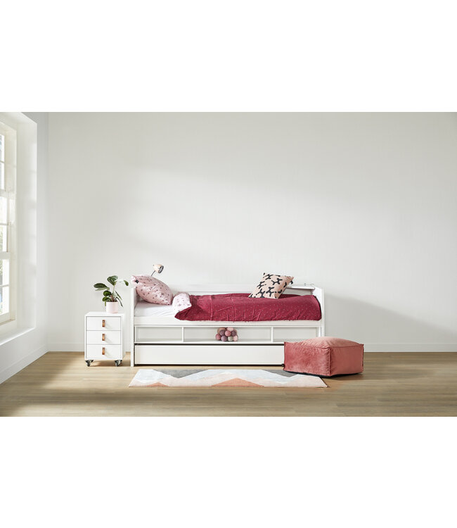 Lifetime kajuitbed breeze met opbergbox en bedlade wit