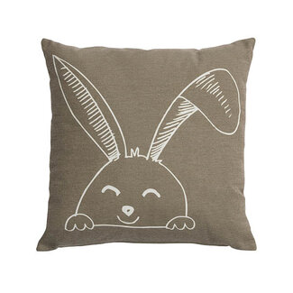 Lifetime vierkant kussen Happy Rabbit