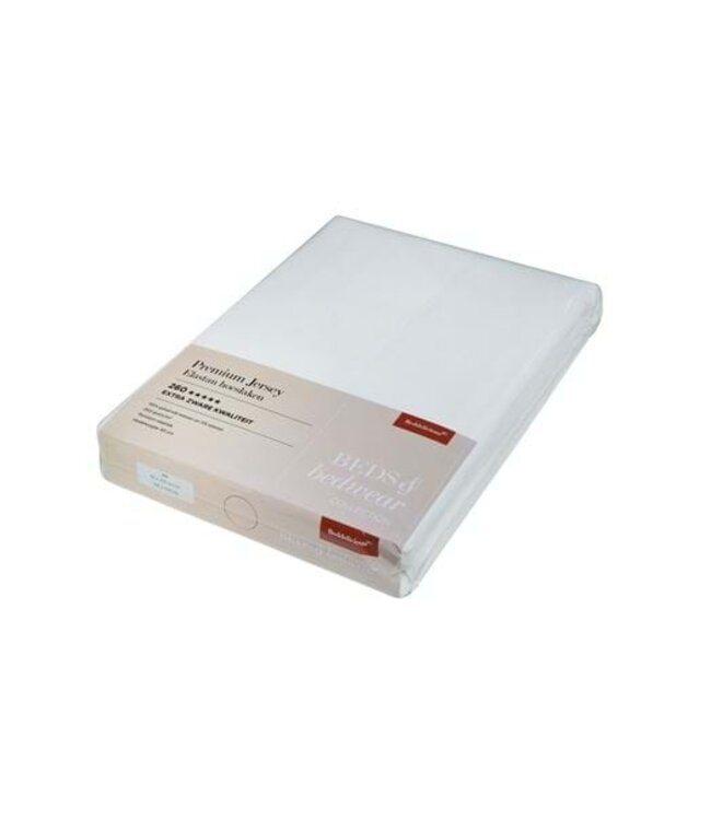 Beddelicious Hoeslaken Jersey Premium Fresh White