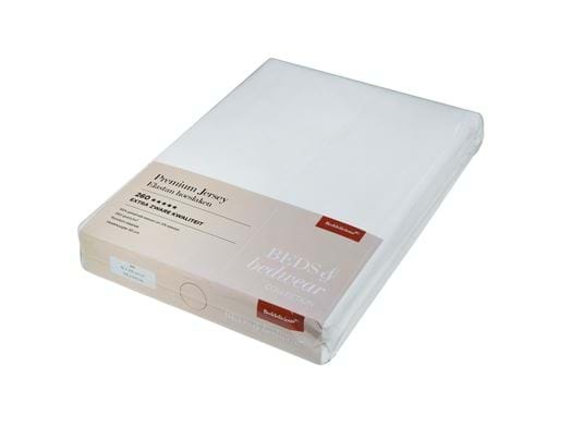 Beddelicious Hoeslaken Jersey Premium Fresh White