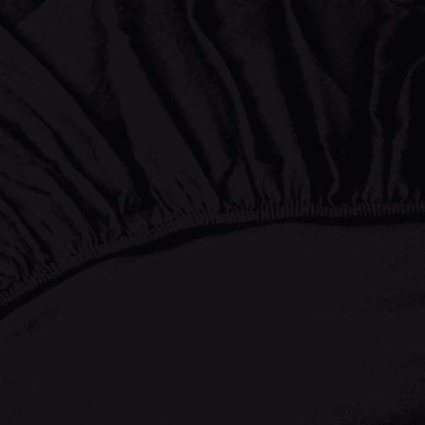 Kayori Nagano hoeslaken Flanel zwart 180x210/220