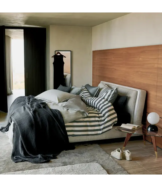 Vandyck home 97 cotton tencel off black Dekbedovertrek