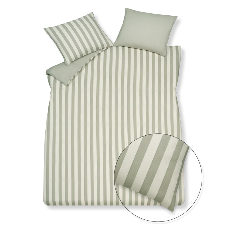 Vandyck home 97 cotton tencel smoke green Dekbedovertrek