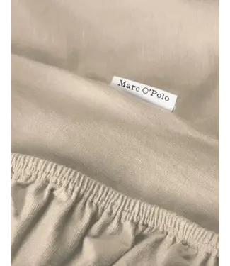 Marc O'Polo Marc O'Polo Premium Organic Jersey Hoeslaken Dark Sand