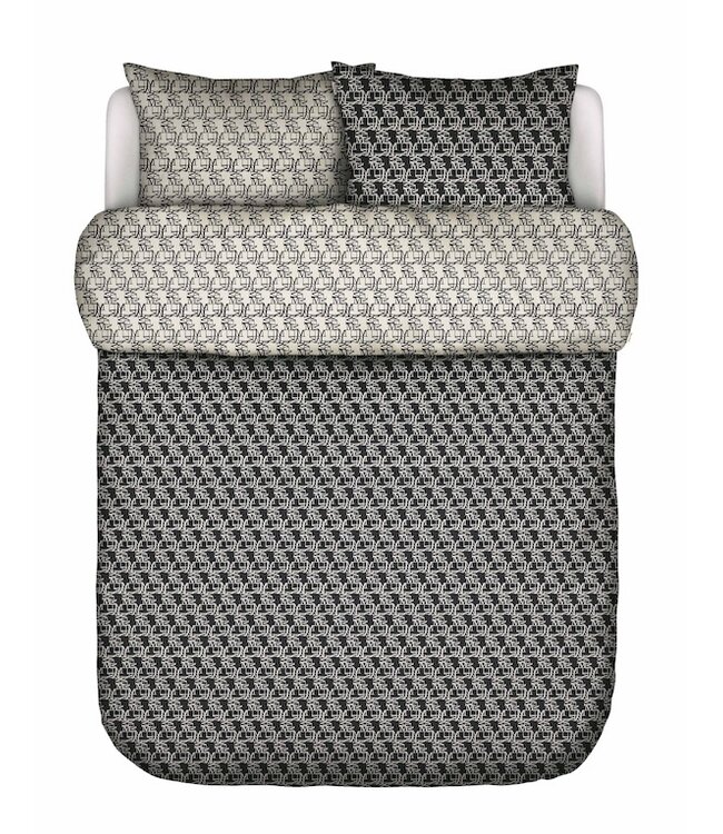 Marc O'Polo Monogram Dekbedovertrek Black