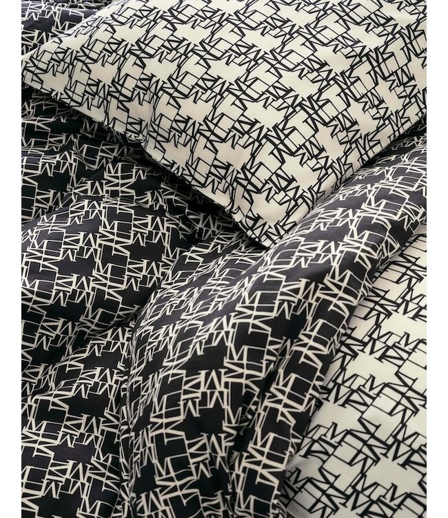Marc O'Polo Monogram Dekbedovertrek Black