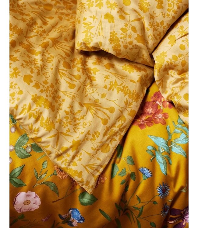 Essenza Marigold Dekbedovertrek Flower ochre