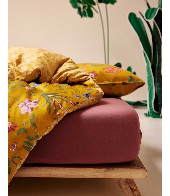 Essenza Marigold Dekbedovertrek Flower ochre
