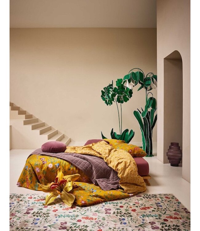 Essenza Marigold Dekbedovertrek Flower ochre