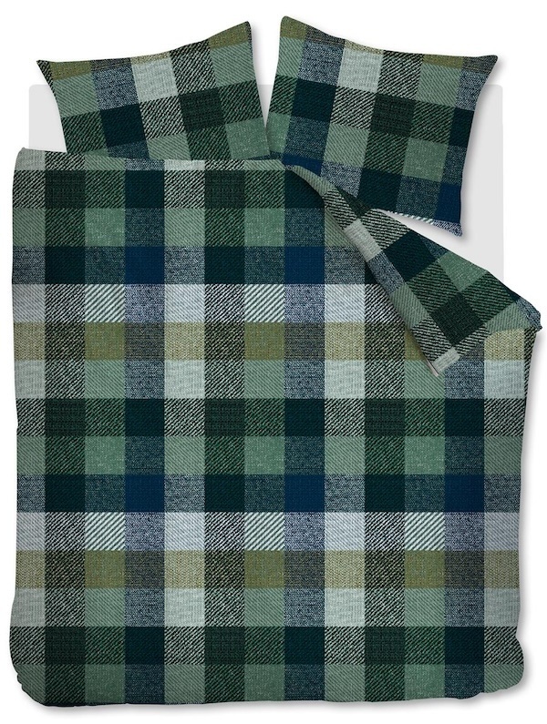 Beddinghouse Dekbedovertrek Beckett Blue Green