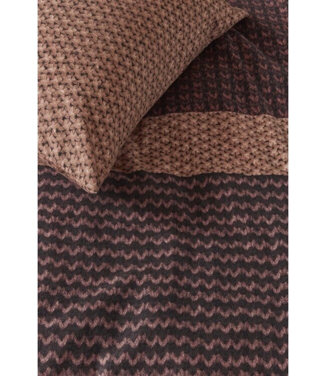 Beddinghouse Dekbedovertrek River Dark Red