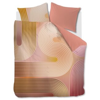 Beddinghouse Dutch Design Curves Koraal dekbedovertrek
