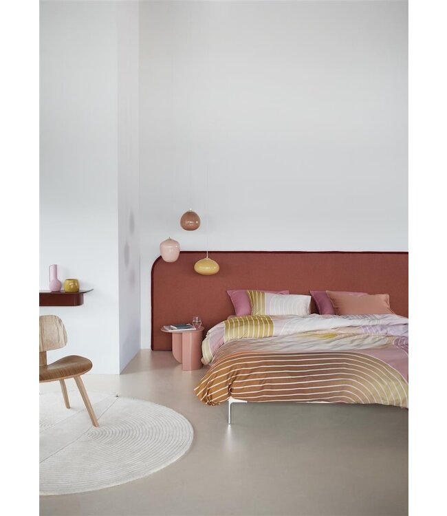 Beddinghouse Dutch Design Curves Koraal dekbedovertrek