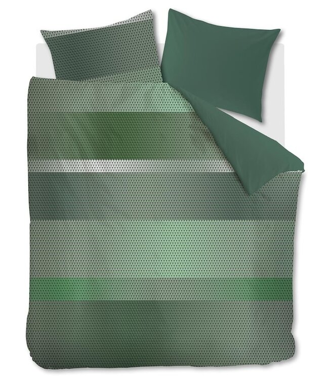 Beddinghouse Dutch Design Love song Groen dekbedovertrek