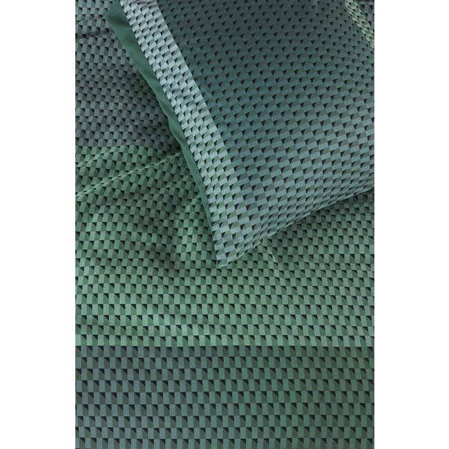 Beddinghouse Dutch Design Love song Groen dekbedovertrek