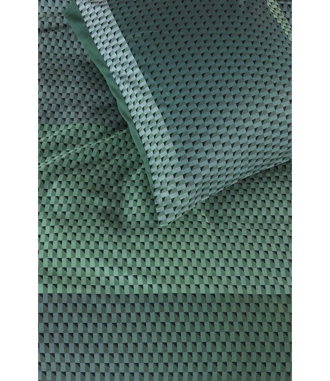 Beddinghouse Dutch Design Love song Groen dekbedovertrek