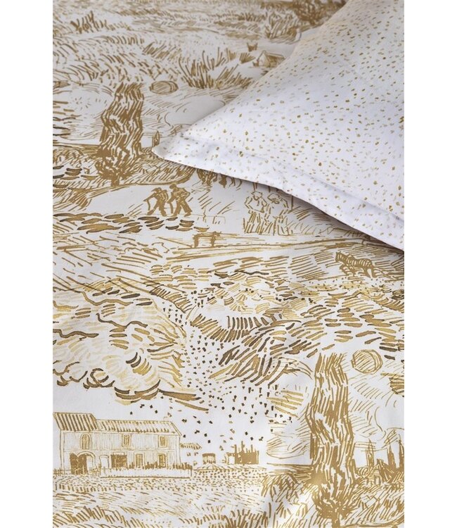 Beddinghouse x Van Gogh Museum Champs de Semis Oker dekbedovertrek