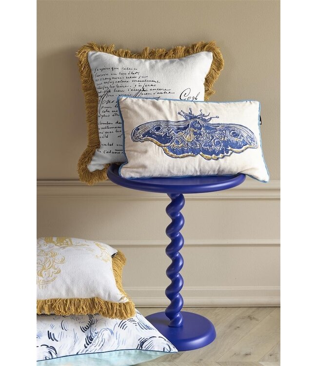 Beddinghouse x Van Gogh Museum Paon de Bonne Nuit Sierkussen Blauw