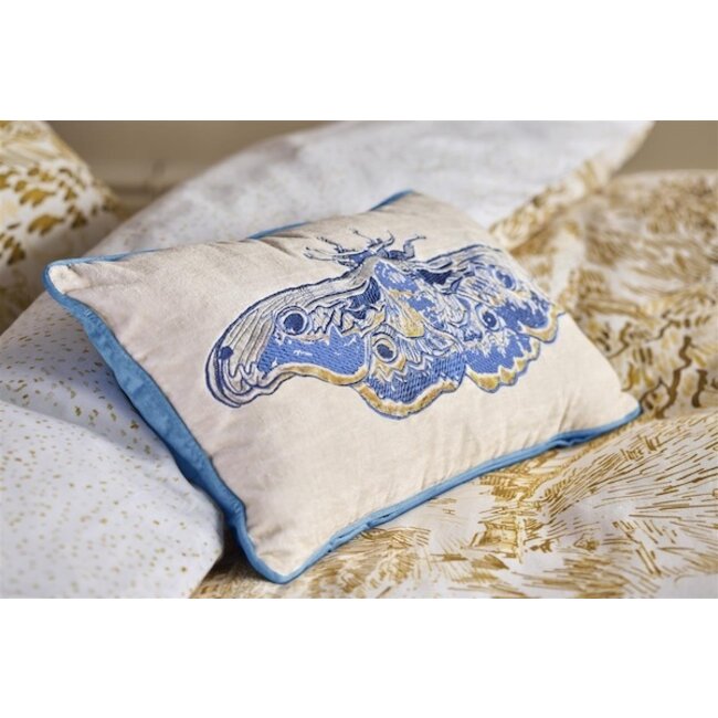 Beddinghouse x Van Gogh Museum Paon de Bonne Nuit Sierkussen Blauw