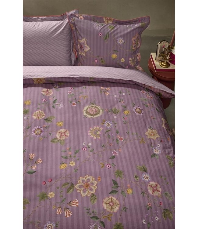 Pip Studio Flores Bailando Paars dekbedovertrek