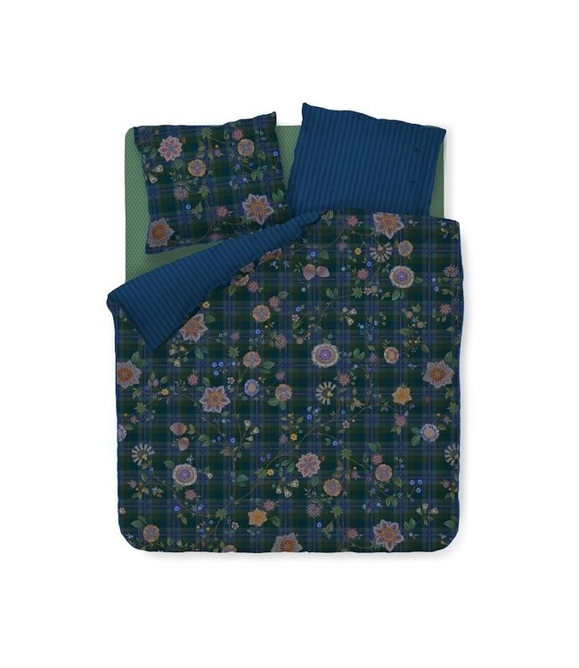 Pip Studio Flores Felices Donkerblauw dekbedovertrek
