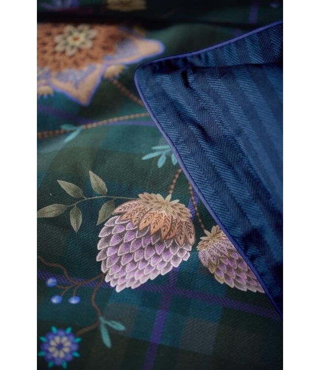 Pip Studio Flores Felices Donkerblauw dekbedovertrek