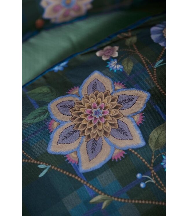 Pip Studio Flores Felices Donkerblauw dekbedovertrek