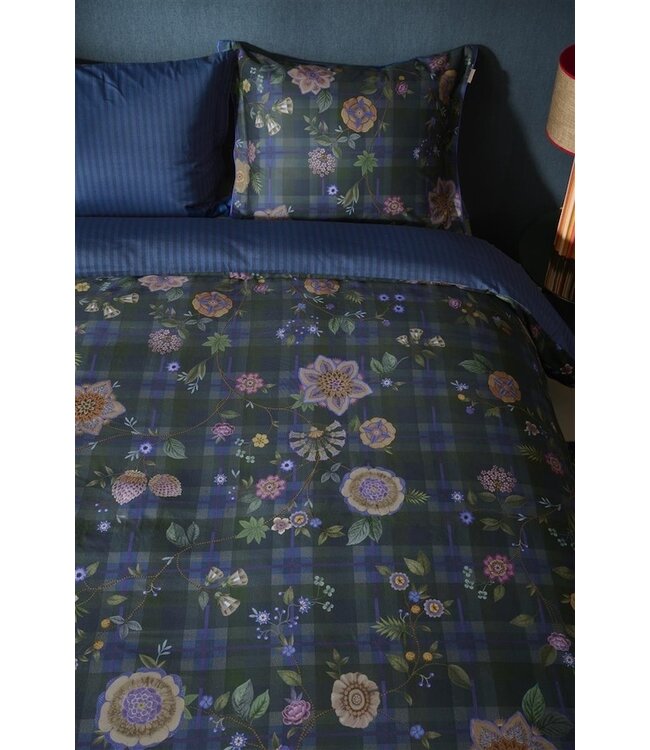 Pip Studio Flores Felices Donkerblauw dekbedovertrek