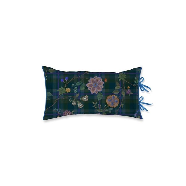 Pip Studio Flores Felices sierkussen Donkerblauw