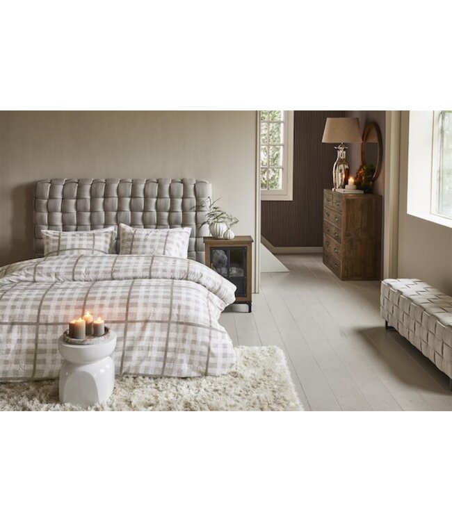 Riviera Maison Brody Zand dekbedovertrek