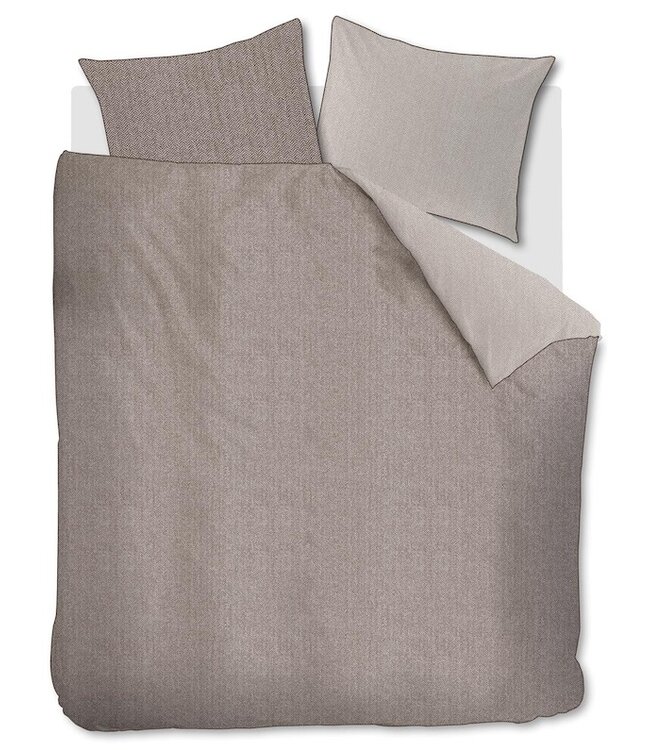 Riviera Maison Chevron Weave Bruin dekbedovertrek