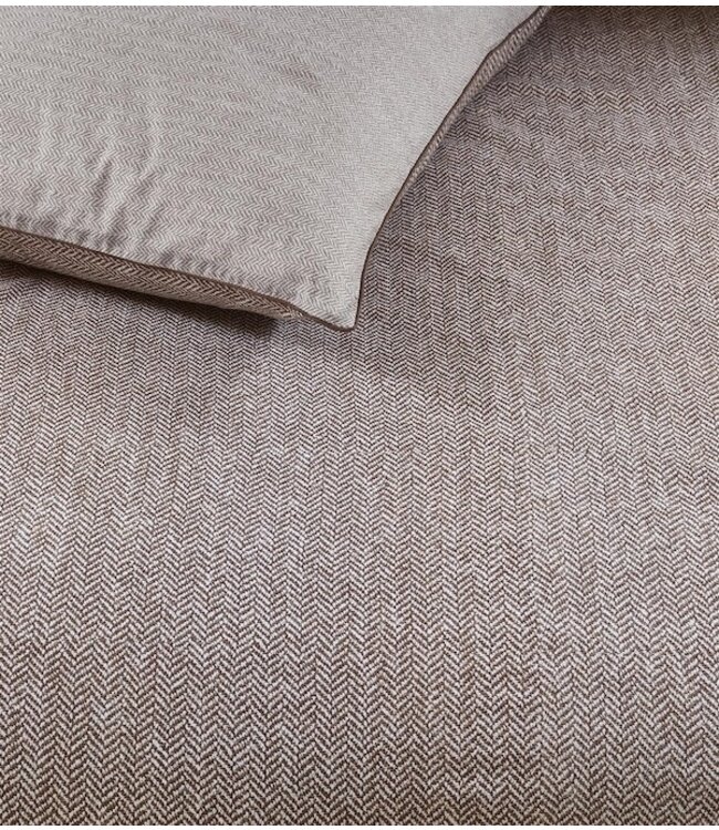 Riviera Maison Chevron Weave Bruin dekbedovertrek