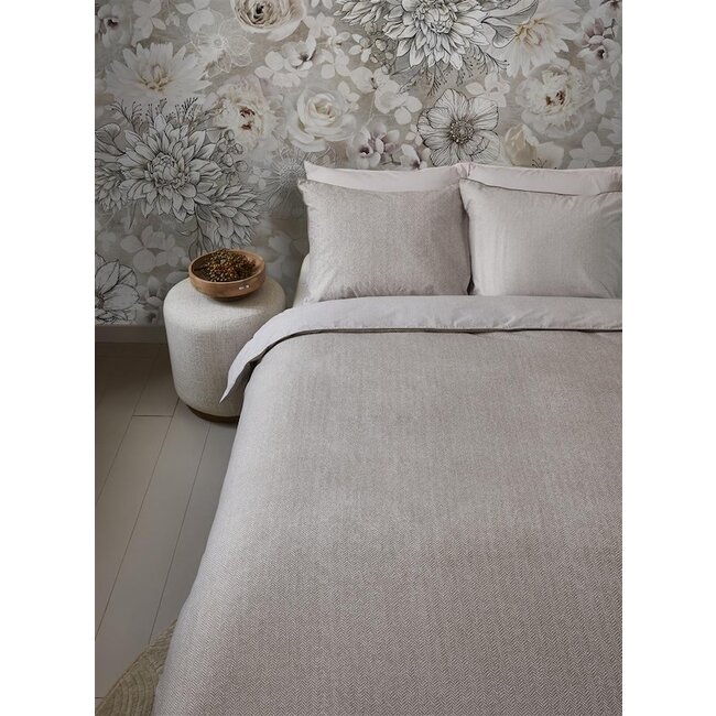 Riviera Maison Chevron Weave Zand dekbedovertrek