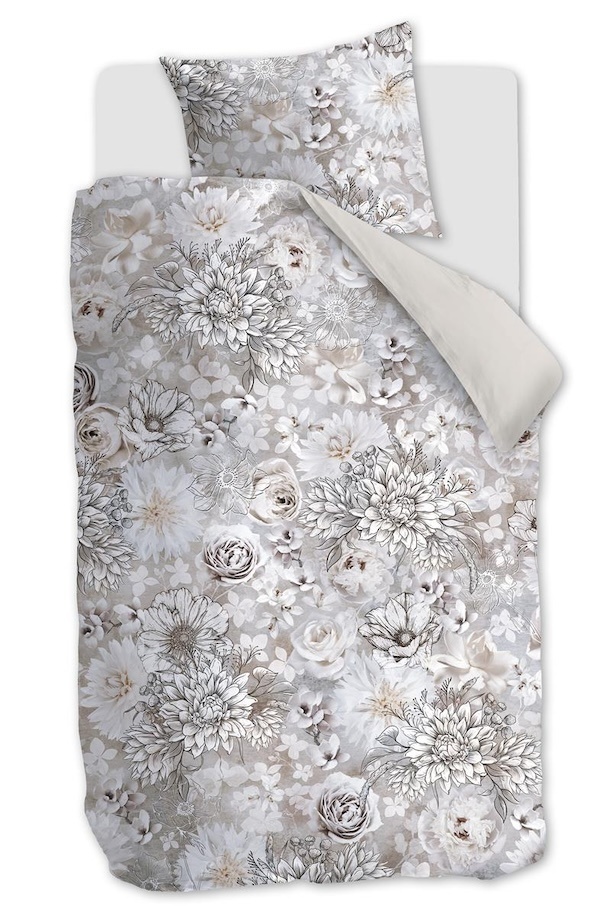 Riviera Maison Flourish Zand dekbedovertrek