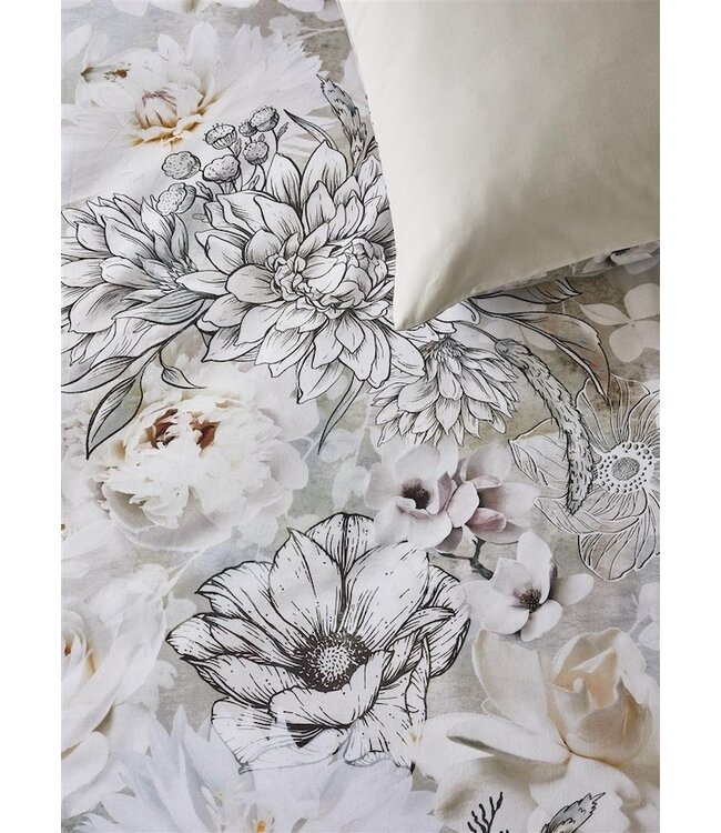 Riviera Maison Flourish Zand dekbedovertrek