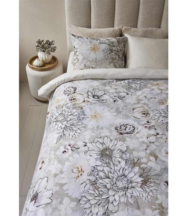 Riviera Maison Flourish Zand dekbedovertrek