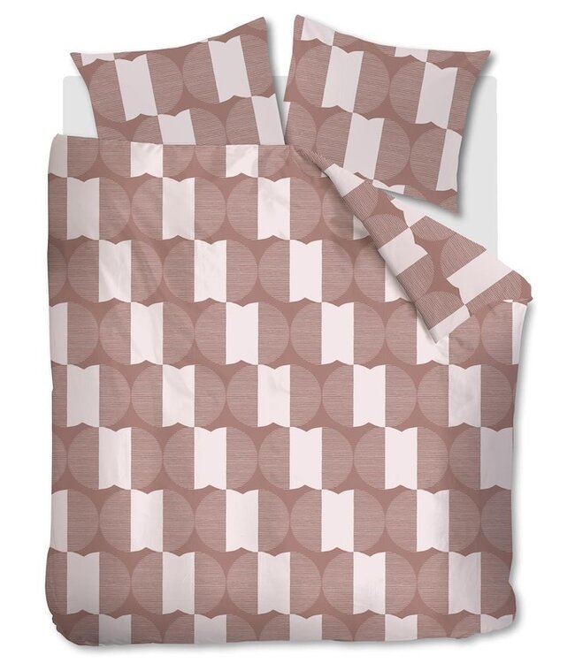 vtwonen Check Mate Terra dekbedovertrek