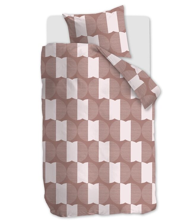 vtwonen Check Mate Terra dekbedovertrek