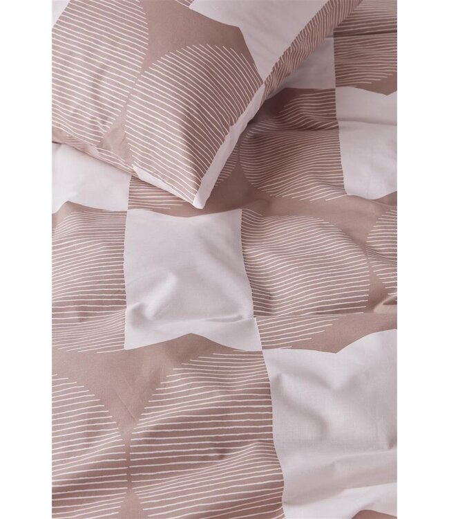 vtwonen Check Mate Terra dekbedovertrek