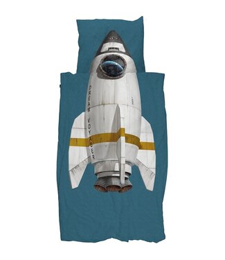 Snurk Snurk Rocket Smokey Blue dekbedovertrek