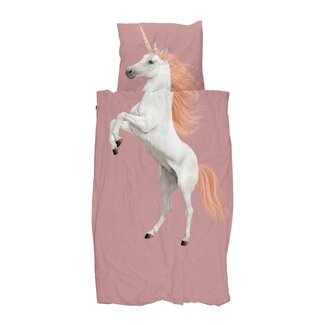 Snurk Snurk Unicorn Dusty Pink dekbedovertrek