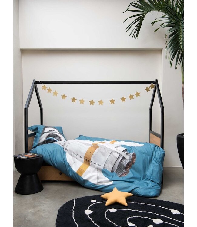 Snurk Rocket Smokey Blue dekbedovertrek