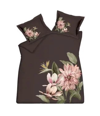 Vandyck Vandyck paradise bloom dark chocolate dekbedovertrek