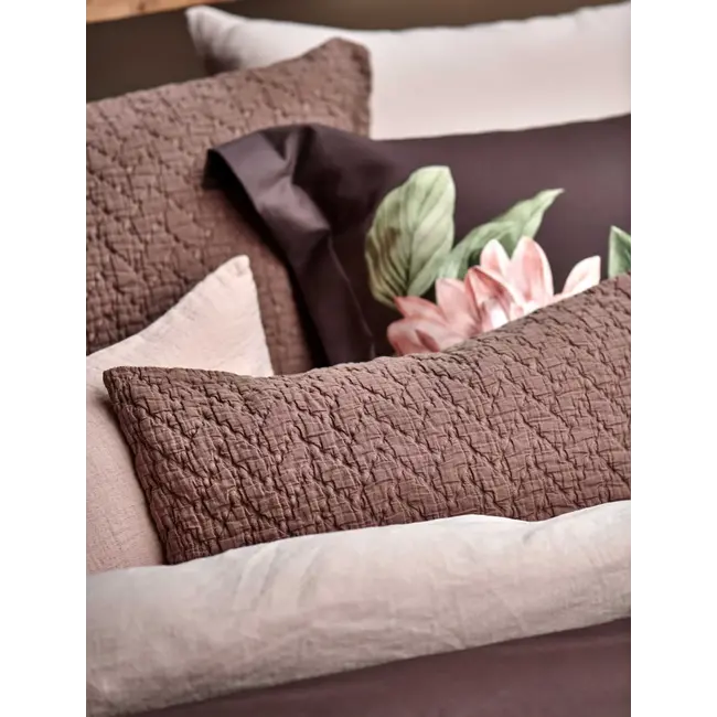 Vandyck paradise bloom dark chocolate dekbedovertrek